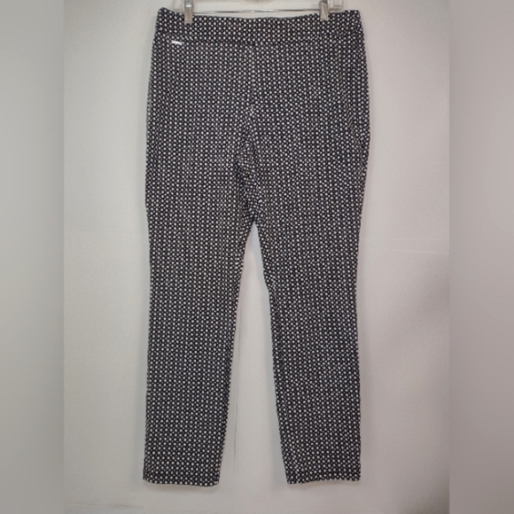 The Limited Pants - The Limited women's black/white ankle stretchy pants size (12)